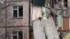 Yaroslavl after a gas explosion collapsed the entrance section of a residential five-storey