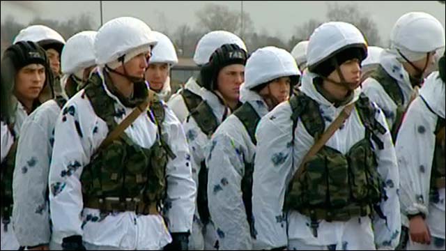 Как выглядят российские солдаты зимой
