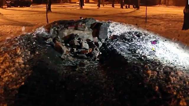 В Харькове неизвестные взорвали памятный обелиск Украинской Повстанческой армии