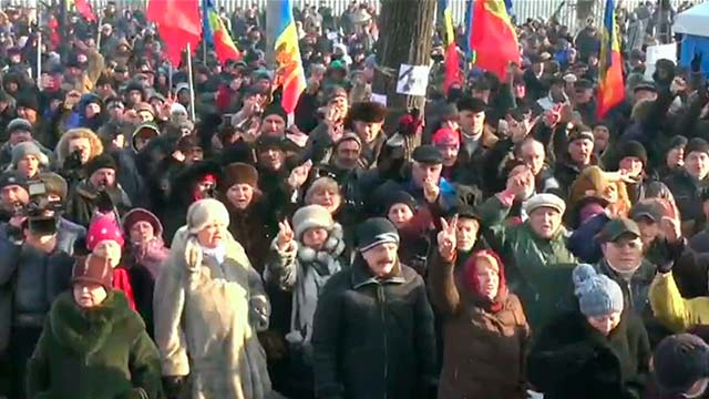 Молдавская левая оппозиция призывает к мирной форме протестов