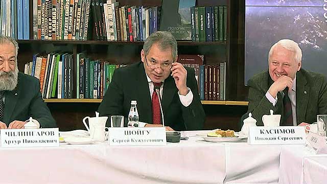 О самых ярких проектах РГО рассказал его президент С.Шойгу на заседании медиаклуба организации